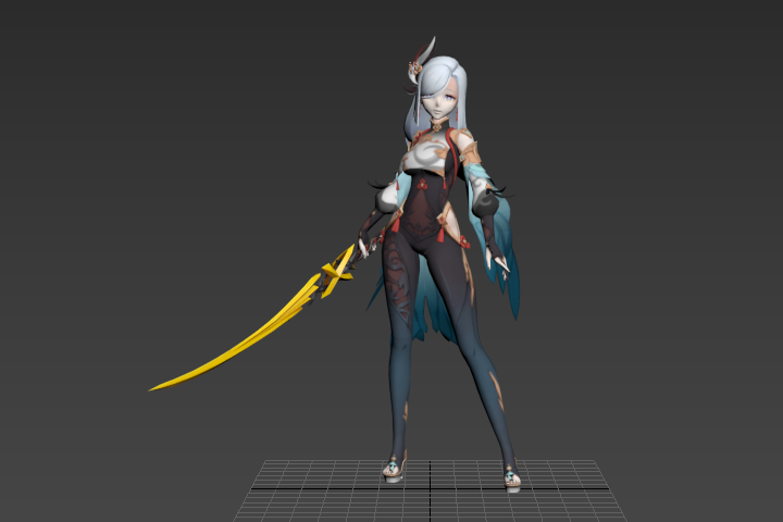 申鹤_挥刀攻击