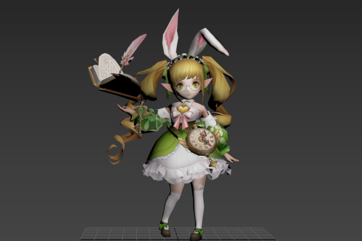 小兔子女孩_受击