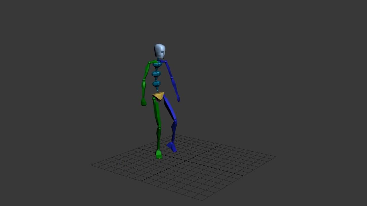 Biped骨骼_左走